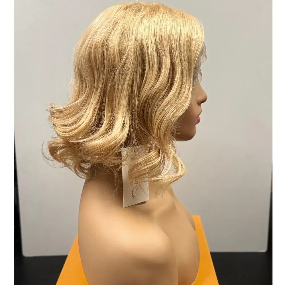 Wigsbuy Blonde Loose Wave Synthetic Hair Wig Mid-Length 12